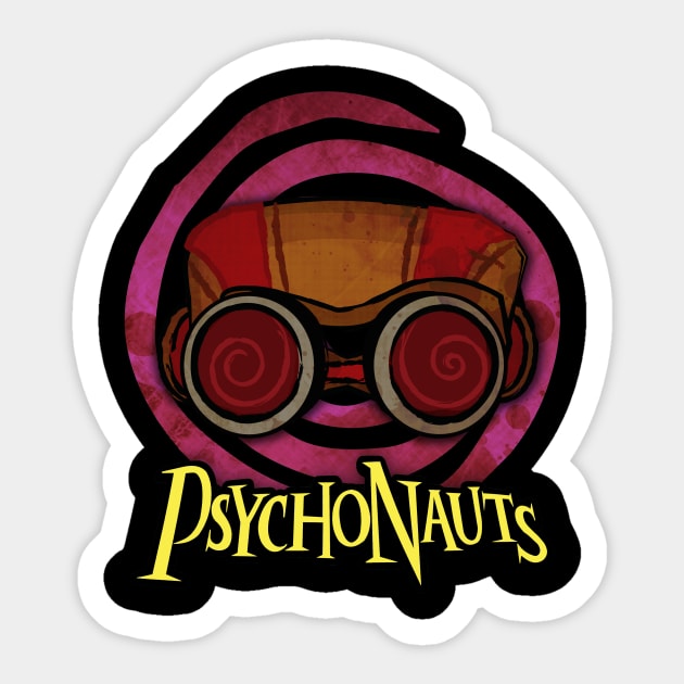 PSYCHONAUTS RAZ (PURPLE) Sticker by TheReverie